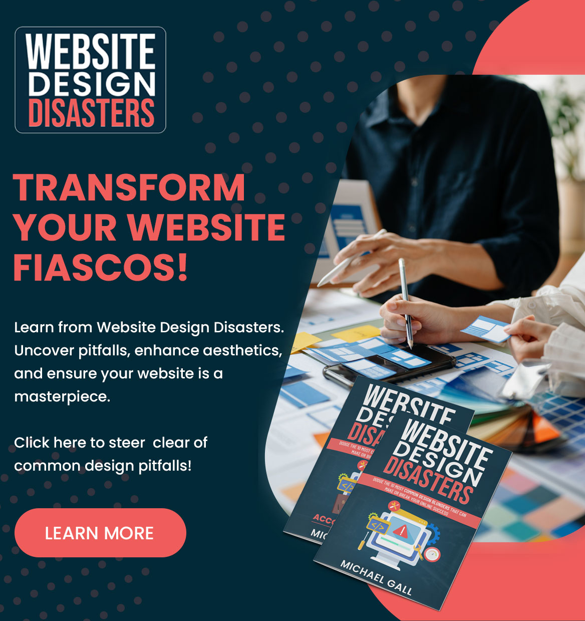 Website Design Disasters, Lead Gen Ad